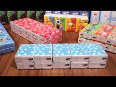 Tisu Wajah Saku untuk Perjalanan 3 Lapis 14gsm Tekstur Ultra Lembut Khusus