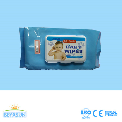 Pembersih Bayi Spunlace Tisu Basah Sekali Pakai Untuk Bayi