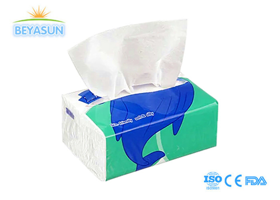 100% Virgin Wood Pulp Interfolding Daily Facial Tissue Paper 100 lembar Untuk Rumah