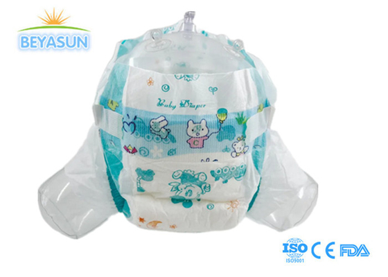3D Pencegahan kebocoran Popok bayi sekali pakai untuk 16-18 Pounds High Absorbency dan Lembut