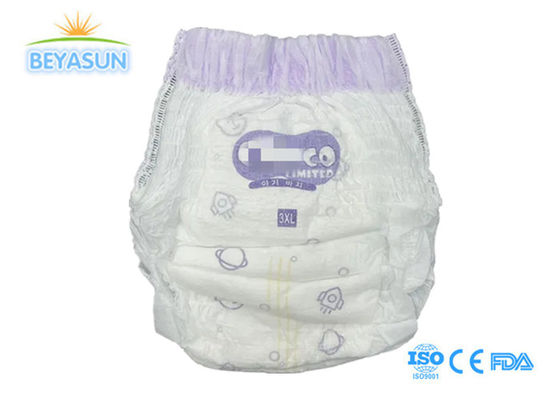 Bubble Waistband Infant OEM Manufacturer Tape Overnight Disposable Baby Diaper Pants with Breathable Film