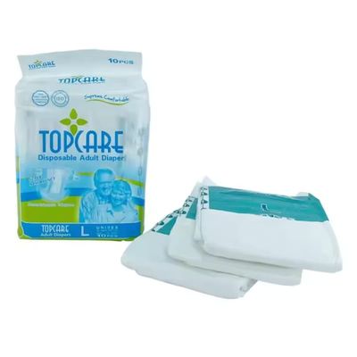Diaper dewasa sekali pakai yang sangat nyaman dengan lembaran belakang film PE dan fitur cetak