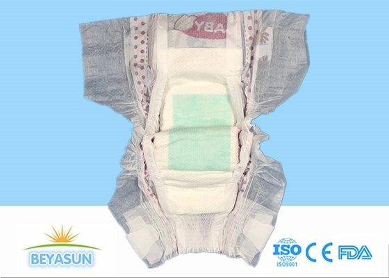 Custom Baby Diapers 500ml Absorbency Ukuran S-XXL European Disposable Diaper Manufacturer Dari Cina