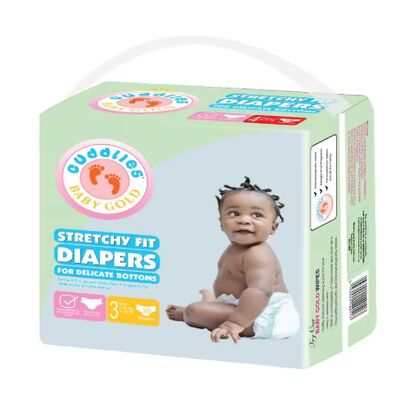 Popok Bayi Sekali Pakai Berkualitas Tinggi yang Laris Dijual dalam Semua Ukuran untuk Bayi Baru Lahir Pabrik di China