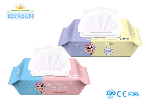 Manufacturer Customization 80pcs Eco Friendly Organic Biodegradable Sensitive Skin Hand Cleaning 100% Natural Baby Wet Wipes