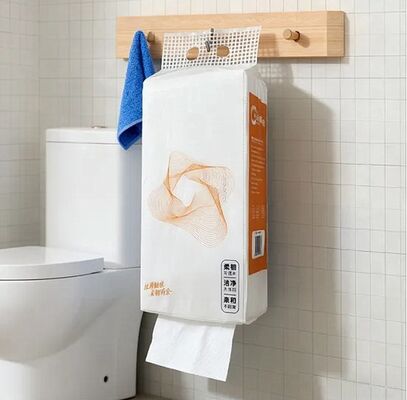 Kertas Toilet Gantung di Bawah Gantung di Tembok Tisu Kertas Lembut dengan Kapasitas Besar