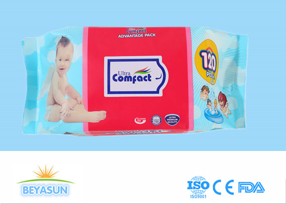 Bayi Air Murni Sekali Pakai Lap Basah Lembut Organik Tanpa Wewangian Timbul